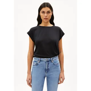 JILAANA T-SHIRT | TENCELTM Lyocell-Mix - schwarz (XXL)
