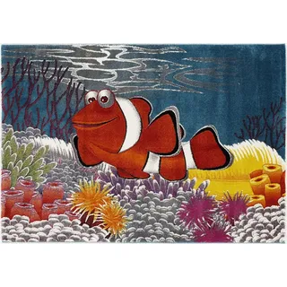 OCI DIE TEPPICHMARKE Kinderteppich »Kidsclub Memo« rechteckig 13 mm Höhe Aquarium Fisch, Kinder Kurzflor Teppich, bunt