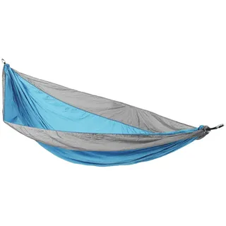 Svita Hängematte Camping Hellblau/Hellgrau , Blau , Textil , 140x1x270 cm , Gartenmöbel, Gartenschaukeln, Hängematten