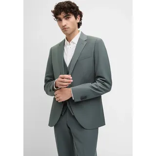 Anzugsakko CINQUE "CIMONOPOLI_S", Herren, Gr. 102, grün, Web, Obermaterial: 53% Polyester, 43% Schurwolle, 4% Elasthan, unifarben, slim fit hüftbedeckend, mit Knöpfen, Sakkos Anzugsakko