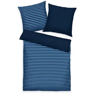 TOM TAILOR HOME Wendebettwäsche »MIG, Baumwoll-Renforcé« 2 Stk. tlg., blau