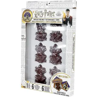 Cinereplicas Harry Potter - Schokofrösche-Form (6 Zauberer-Karte, 6 DIY-Boxen) - Offizielle Lizenz