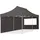 Faltpavillon 3 x 6 m inkl. 2 Seitenteile Dunkelgrau