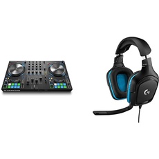 Native Instruments Traktor Kontrol S3 4-Kanal DJ Controller & Logitech G432 kabelgebundenes Gaming-Headset