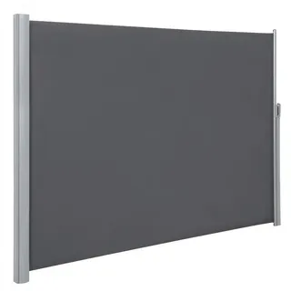 Songmics Seitenmarkise 400 x 180 cm grau Metall