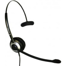 Bild BasicLine TM DEX-QD Telefon On Ear Headset kabelgebunden Schwarz