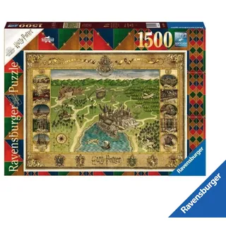 Ravensburger Puzzle 1500 Teile Harry Potter Karte von Hogwarts