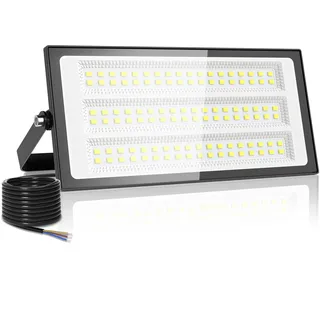 papasbox 100W LED Strahler Flutlichter Außen | Scheinwerfer Außenstrahler 6500K Kaltweiß IP66 Wasserdicht | LED Fluter für Garten Garage Sportplatz