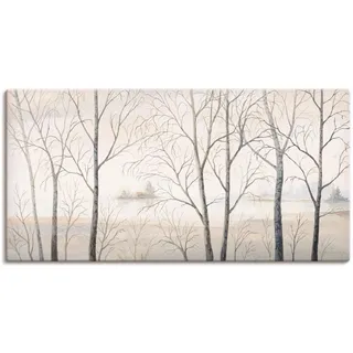 Artland Wandbild »Seeufer am Wald I« Gewässer 1 Stk. tlg. als Alubild, Leinwandbild in verschied. Größen, beige