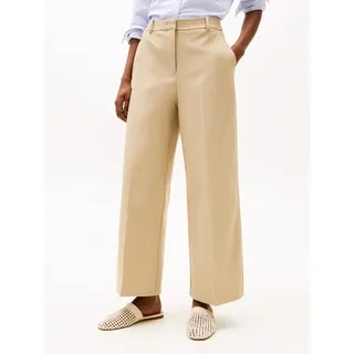 Tommy Hilfiger Webhose »Low Normal Waist Bi-Stretch« Gürtelschlaufe, elastisch, pflegeleicht bügelfrei, Business casual, beige