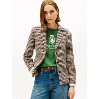 Tommy Hilfiger Kurzblazer »HERITAGE CHECK BLAZER« aus reiner Wolle, braun