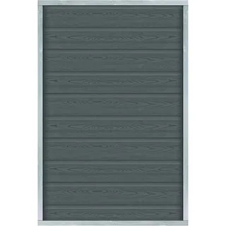 Plus Holz Sichtschutzzaun Artura WPC Schiefergrau 90 cm x 135 cm
