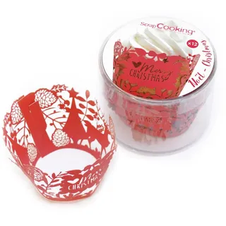 Scrapcooking Konturen für Cupcakes, Weihnachten, 12 Stück