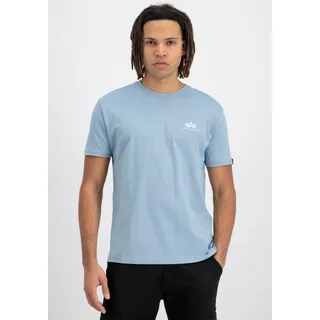 Alpha Industries BASIC T SMALL LOGO grau blau L
