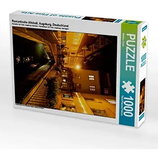 CALVENDO Puzzle Romantische Altstadt, Augsburg, Deutschland 1000 Teile Puzzle hoch | Lege-Größe cm Foto-Puzzle für glückliche Stunden