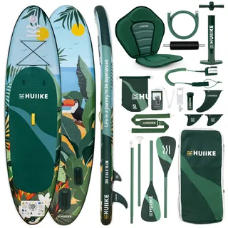 huiike Stand Up Paddling Board 305 x 84 x 15 cm grün
