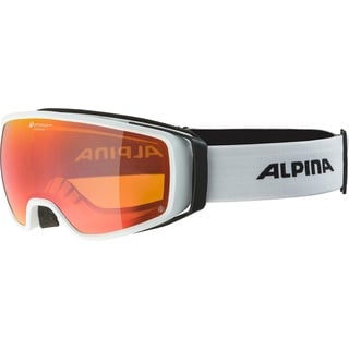 Alpina Double Jack Planet Q-Lite Skibrille (Größe One Size, weiss)