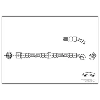 CORTECO Bremsschlauch Hinterachse für SUBARU