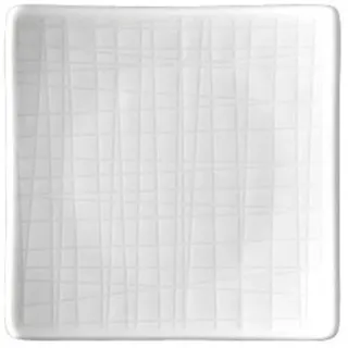 Rosenthal 11770-800001-16169 Mesh Teller, flach, quadratisch, 9 cm, weiß (Packung mit 6)