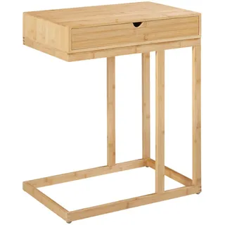 [en.casa] Laptoptisch Kåfjord , Holz , Bambus , 1 Schubladen , Rechteckig,Rechteckig , 35x68x55 cm , Büromöbel, Schreibtische, Computertische