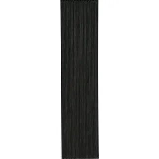 FN Acustico  Akustikplatte PET u. MDF Foliert 572,5 x 19 x 2400 mm Eiche Schwarz