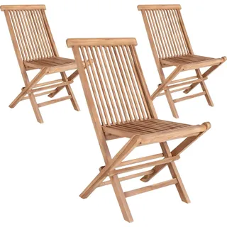 6 Gartenstühle aus Teakholz TOLEDO - Braun