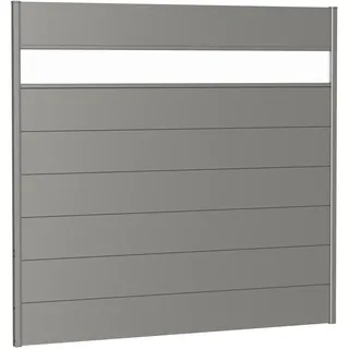 Biohort Sichtschutzelement 194 x 182 cm grau Metall