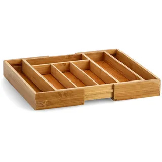 Zeller Besteckkasten ausziehbar Bamboo ca. 29-40 x 33,5 x 5 cm