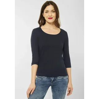 STREET ONE Damen, Basic, T-Shirt mit 3/4 Arm