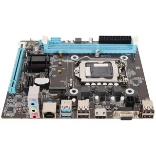 Gaming-Mainboard für PCs - Computerbausatz - Schneller M.2-SSD-Slot - Micro-ATX-Format - Schwarz - Edelstahl-Design