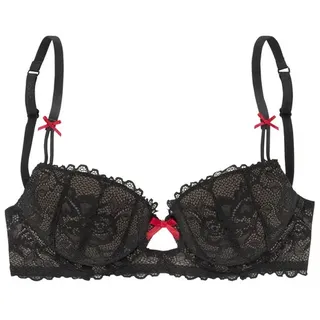LASCANA Push-up-BH Damen schwarz Gr.80A