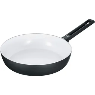 Berndes Schmorpfanne Starter b.nature, hoher Rand mit nachhaltiger Beschichtung aus Quarz, induktionsgeeignet, kratzfest, 24 cm