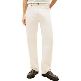Tommy Hilfiger Relaxed Baggy-Jeans Ecru 33/34