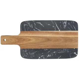 Wenko Atami Schneidebrett Akazienholz 1-tlg. 37 x 18 cm Schwarz
