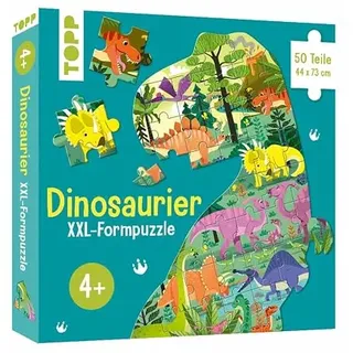 TOPP Dinosaurier XXL-Formpuzzle: Bodenpuzzle mit 50 Teilen