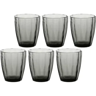 Rose&Tulipani 6er Set Gläser 320 ml grau R116500006Z - Schwarz