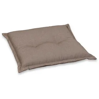 Gartenhockerauflage , Taupe , Textil , Uni , Füllung: Schaumstoff, Vlies , 50x9x50 cm , Made in Germany , hochwertige Qualität , Heimtextilien, Wohntextilien, Sitzkissen