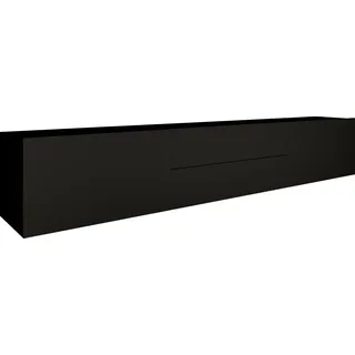 borchardt Möbel Sophia TV-Schrank 200 cm Schwarz MDF/Spanplatte/Melamin
