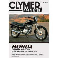 Honda Twinstar, Rebel 250 & Nighthawk 250, 1978-2016 Clymer Manual: Maintenance * Troubleshooting * Repair