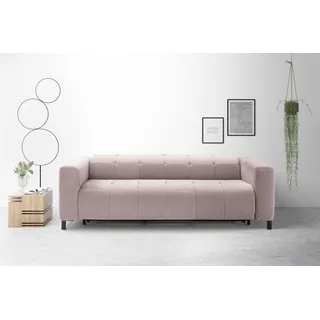 Places of Style Schlafsofa »Termini ; als Dauerschläfer geeignet durch hochwertigen Faltbeschlag«, drei Breiten und 3 Matratzenausführungen, belastbar 200 bis 270 kg, rosa