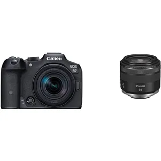 Canon EOS R7 Kit mit RF-S 18-150mm Objektiv + Objektiv RF 24mm F1.8 Macro IS STM
