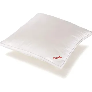 PARADIES Kissen 80x80 cm Softy fest Bio, Kopfkissen mit Reißverschluss