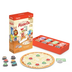 Osmo - Pizza Co. - Ages 5-12 - Communication Skills & Math - Learning Game - for iPad or Fire Tablet + Osmo - Base for Fire Tablet White
