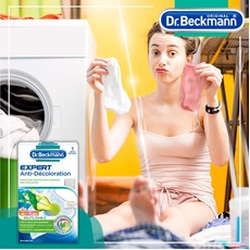 Dr. Beckmann – Reinigungstuch gegen Verfärbung, wiederverwendbar, 1 Stück – Schutz gegen Verblassen und Erhalt der Farbbrillanz – Faser aus 100% Baumwolle für bis zu 30 Waschgänge, 2 Stück