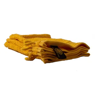 Gözze New York Waschhandschuh, 4er Set, 100% Baumwolle, gelb, 17 x 24 cm, 550-1034-1