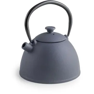 IBILI - Teekanne aus Gusseisen Navan, 350 ml, innen emailliert, induktionsgeeignet, Blau