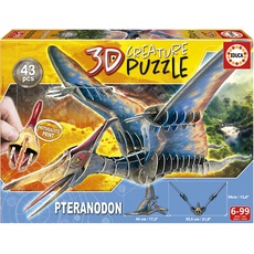 Educa - Pteranodon, 3D Puzzle für Erwachsene und Kinder ab 6 Jahren, 43 Teile, Dinosaurier (19689)