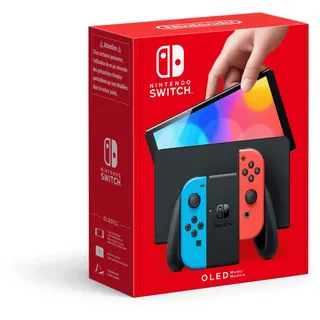 Nintendo Switch OLED-Modell neon-blau/neon-rot