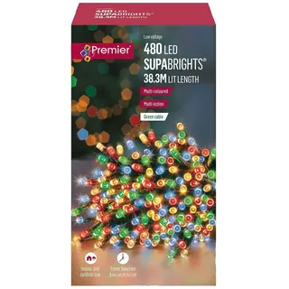 480 LED Mehrfarbig Weihnachten Fairy Lichter & Timer 46.3m Innen/Außen Deko