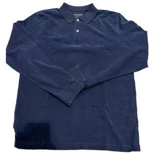 Marc O'Polo Langarm-Poloshirt Jersey Regular B21223655004 Polohemd, Blau, L EU